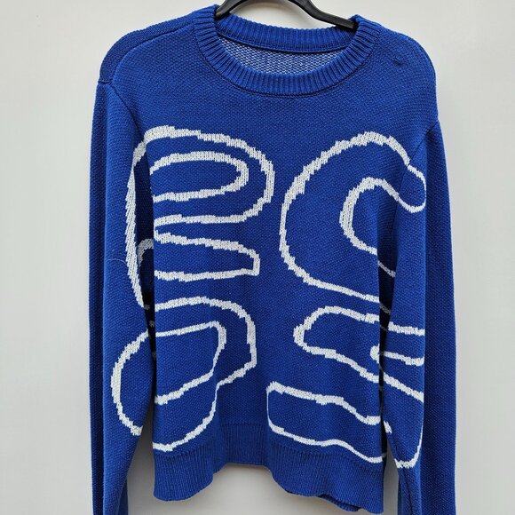Source Unknown Other - RS blue men's crewneck sweater